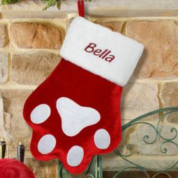 Paw Print Stocking